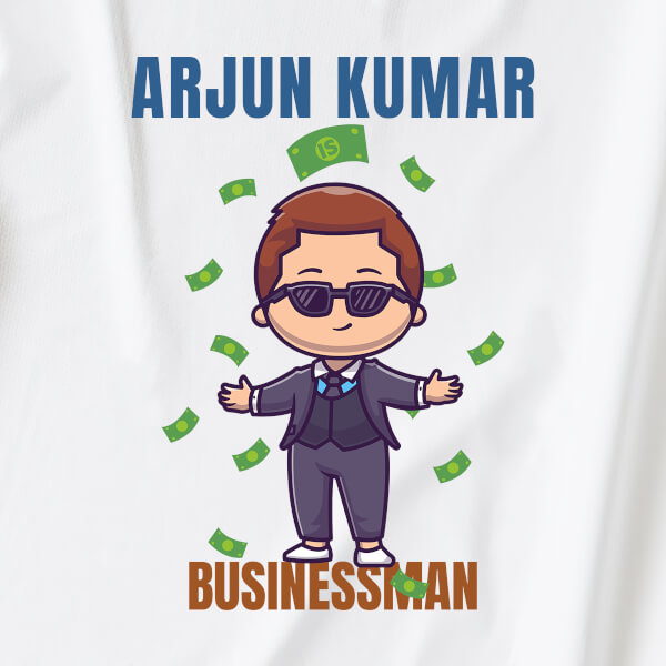 Custom The Businessman Future Heros Tshirt Design