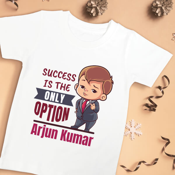 Custom Success is The Only Option Future Heros Tshirt Design