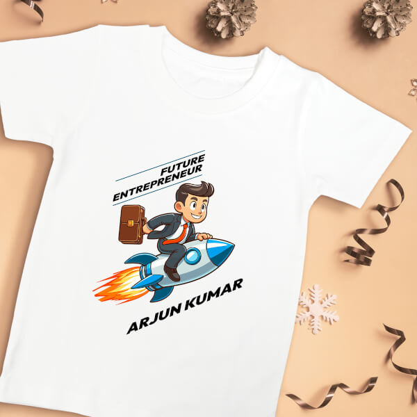 Custom The Future Entrepreneur Future Heros Tshirt Design