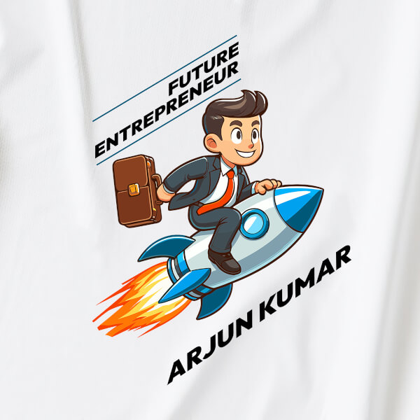 Custom The Future Entrepreneur Future Heros Tshirt Design
