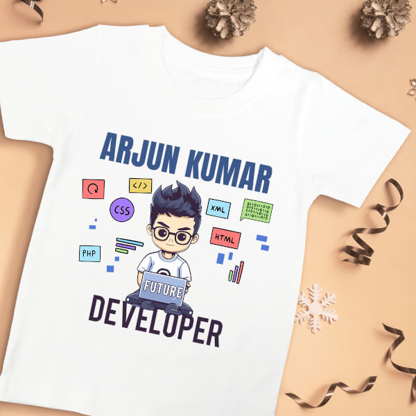 Custom The Future Web Developer Future Heros Tshirt Design