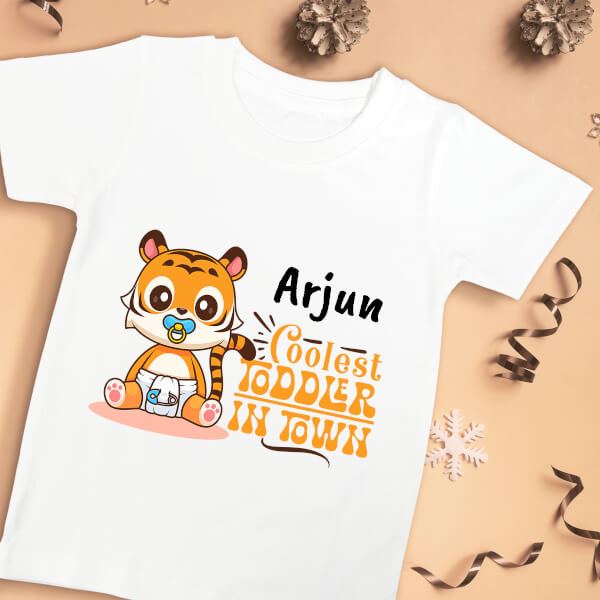 Custom The Coolest Toddler in Town General Tshirt Design