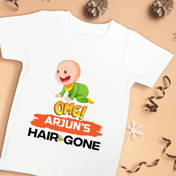 Custom OMG Hair is Gone Milestone Collection Tshirt Design