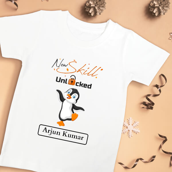 Custom New Skill Unlocked Milestone Collection Tshirt Design