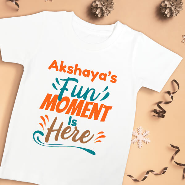 Custom Fun Moment of Baby is Here Milestone Collection Tshirt Design