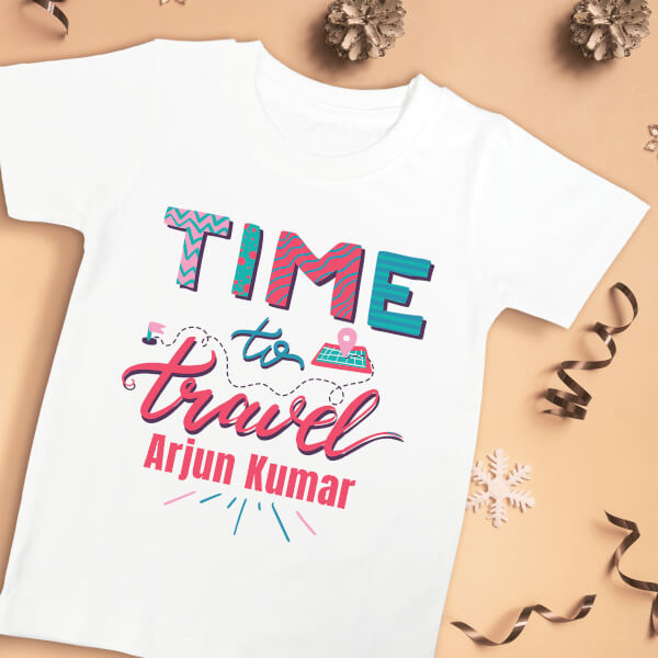 Custom Time to Travel Milestone Collection Tshirt Design