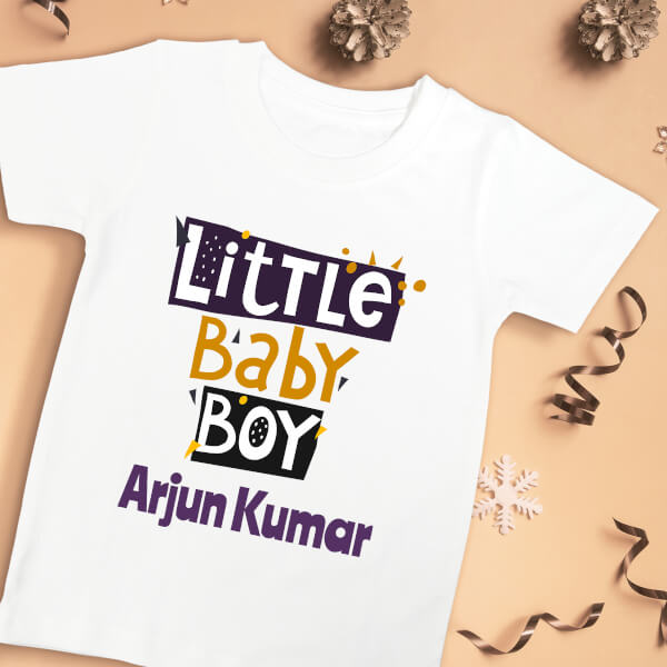 Custom Little Baby Boy New Born Tshirt Design
