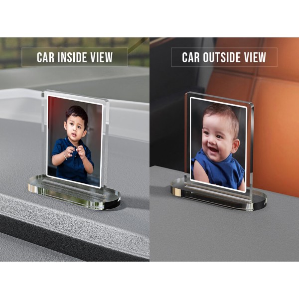 Full Pic Upload Design: Portrait Acrylic Dashboard Photo Stand with Image Printing Full Pic Upload Design: Portrait Acrylic Dashboard Photo Stand with Image Printing