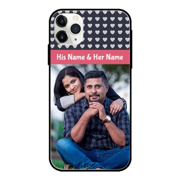 Apple iPhone 11 Pro Max Custom Glass Mobile Case  - Love Symbols Design