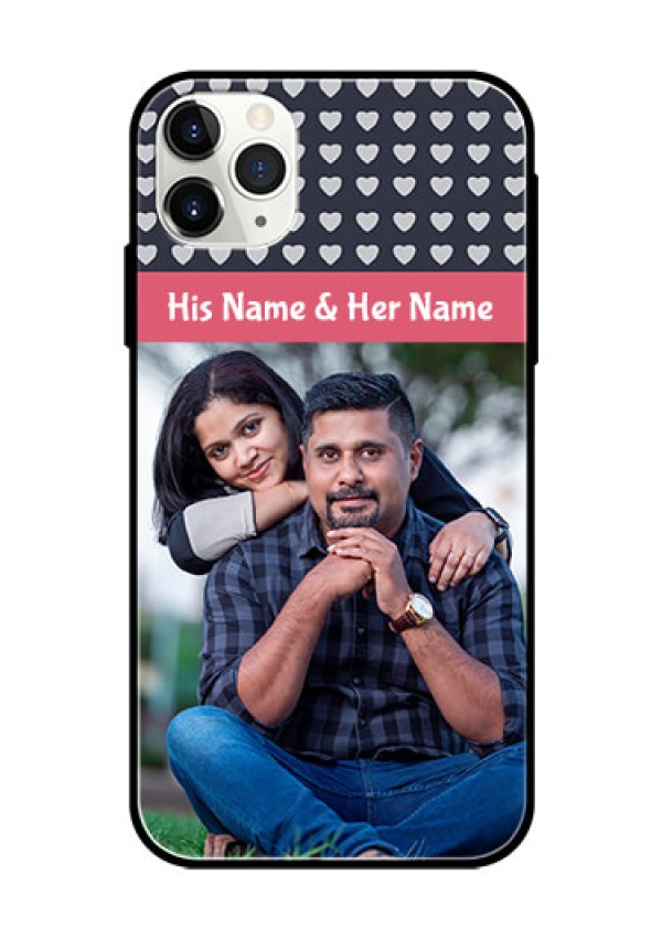 Apple iPhone 11 Pro Max Custom Glass Mobile Case  - Love Symbols Design