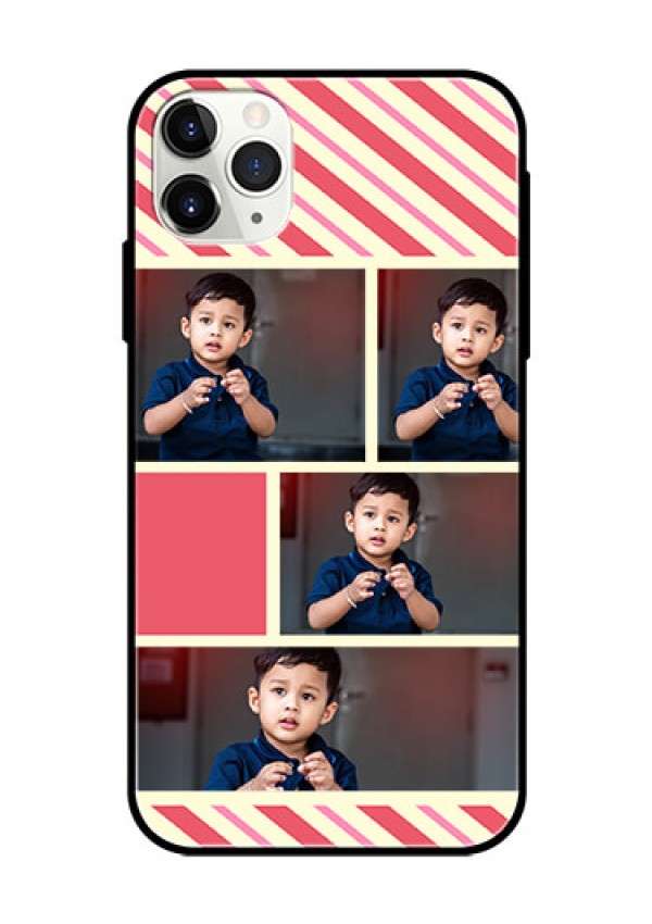 Apple iPhone 11 Pro Max Personalized Glass Phone Case  - Picture Upload Mobile Case Design