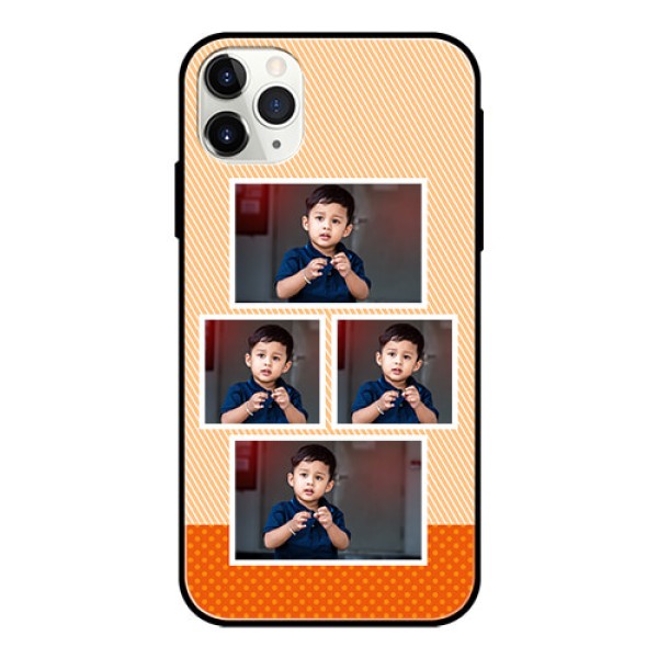 Apple iPhone 11 Pro Max Photo Printing on Glass Case  - Bulk Photos Upload Design