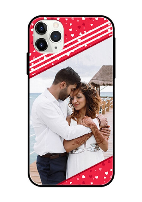 Apple iPhone 11 Pro Max Custom Glass Mobile Case  - Valentines Gift Design