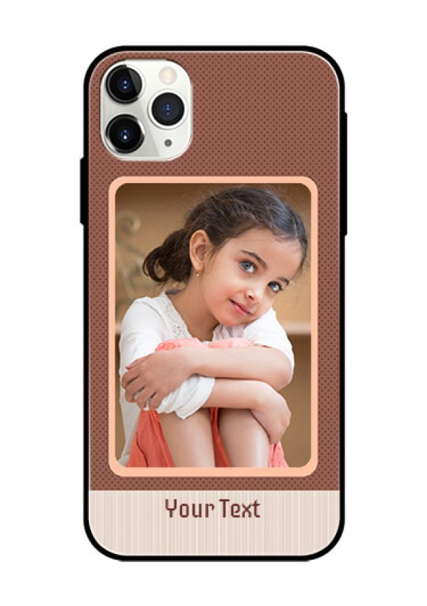 Apple iPhone 11 Pro Max Custom Glass Phone Case  - Simple Pic Upload Design