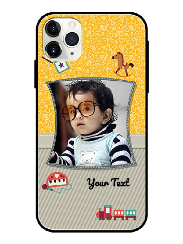 Custom Apple iPhone 11 Pro Max Personalized Glass Phone Case  - Baby Picture Upload Design