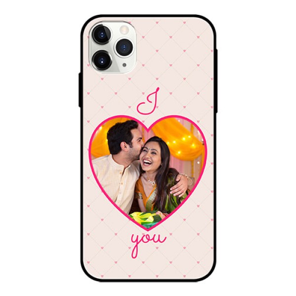 Apple iPhone 11 Pro Max Custom Glass Mobile Case  - Heart Shape Design