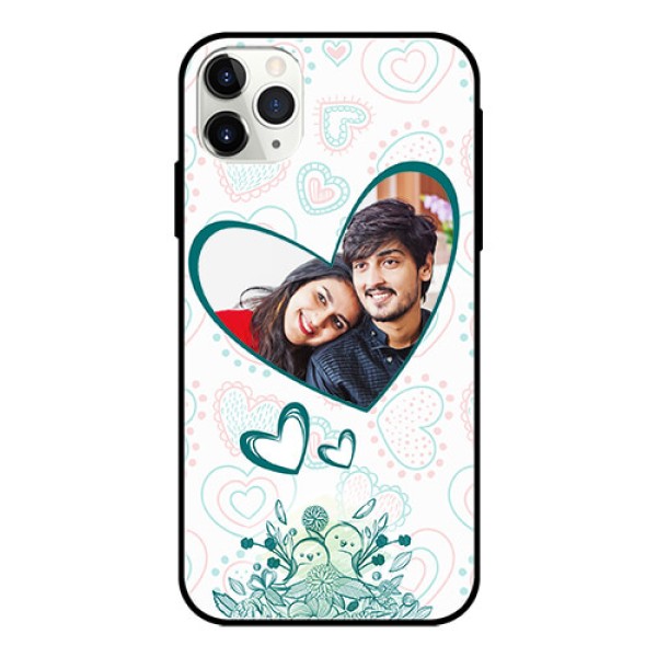 Apple iPhone 11 Pro Max Photo Printing on Glass Case - Premium Couple Design Apple iPhone 11 Pro Max Photo Printing on Glass Case - Premium Couple Design