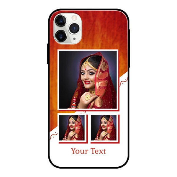 Apple iPhone 11 Pro Max Custom Glass Phone Case - Wedding Memories Design Apple iPhone 11 Pro Max Custom Glass Phone Case - Wedding Memories Design