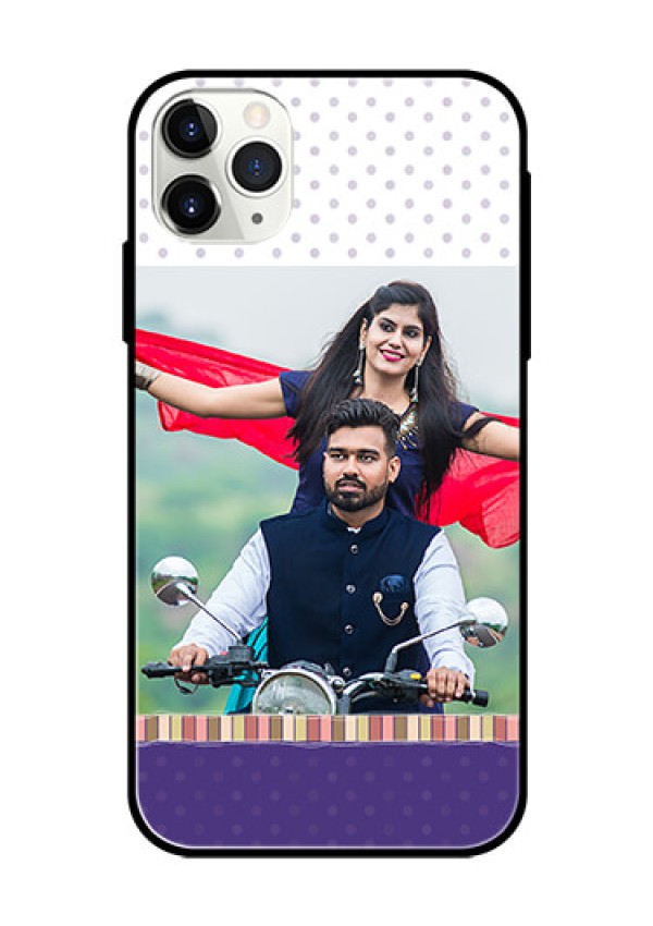 Apple iPhone 11 Pro Max Photo Printing on Glass Case  - Cute Family Design