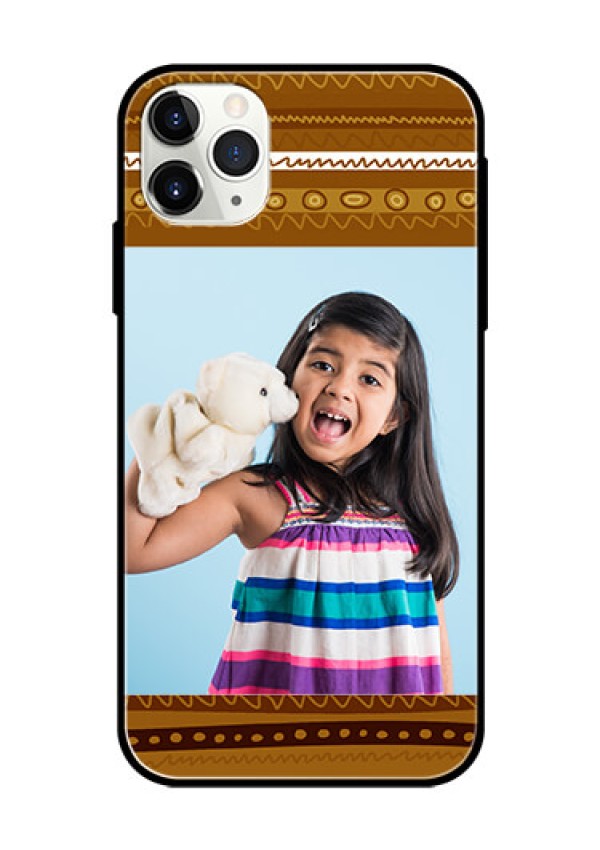 Apple iPhone 11 Pro Max Custom Glass Phone Case  - Friends Picture Upload Design 