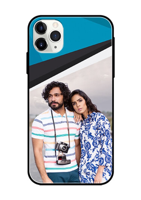Apple iPhone 11 Pro Max Photo Printing on Glass Case  - Simple Pattern Photo Upload Design