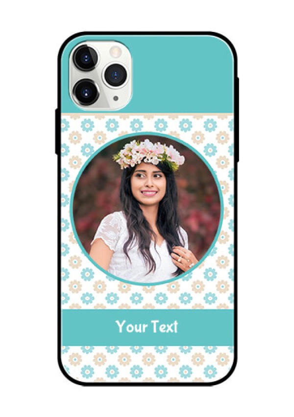 Apple iPhone 11 Pro Max Custom Glass Mobile Case  - Beautiful Flowers Design