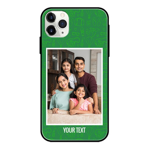 Apple iPhone 11 Pro Max Personalized Glass Phone Case  - Picture Upload Design