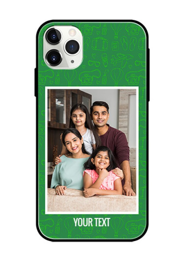 Apple iPhone 11 Pro Max Personalized Glass Phone Case  - Picture Upload Design