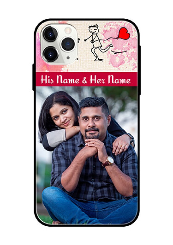 Apple iPhone 11 Pro Max Photo Printing on Glass Case  - You and Me Case Design
