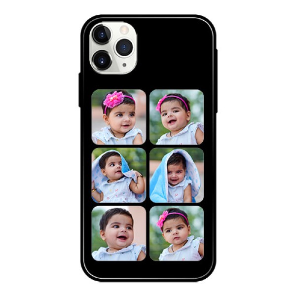 Apple iPhone 11 Pro Max Photo Printing on Glass Case  - Multiple Pictures Design
