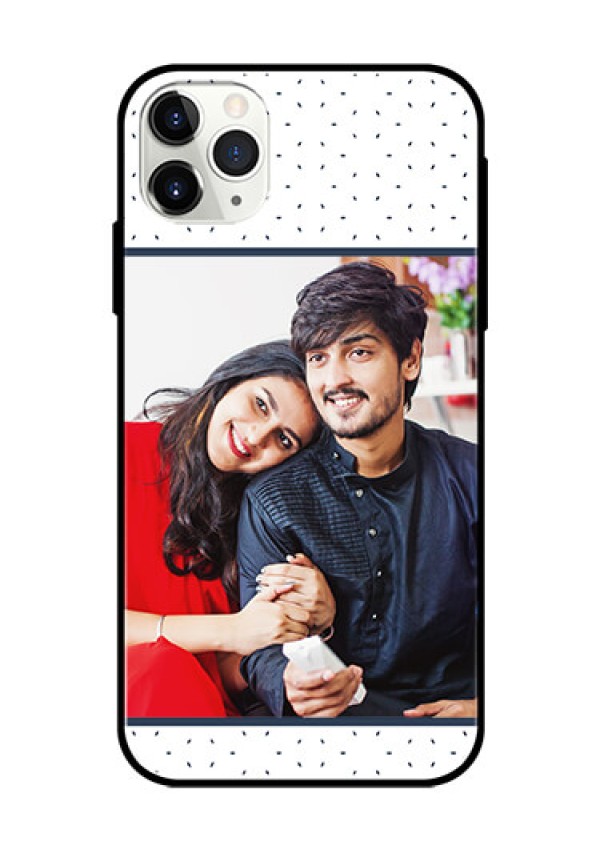 Apple iPhone 11 Pro Max Personalized Glass Phone Case  - Premium Dot Design