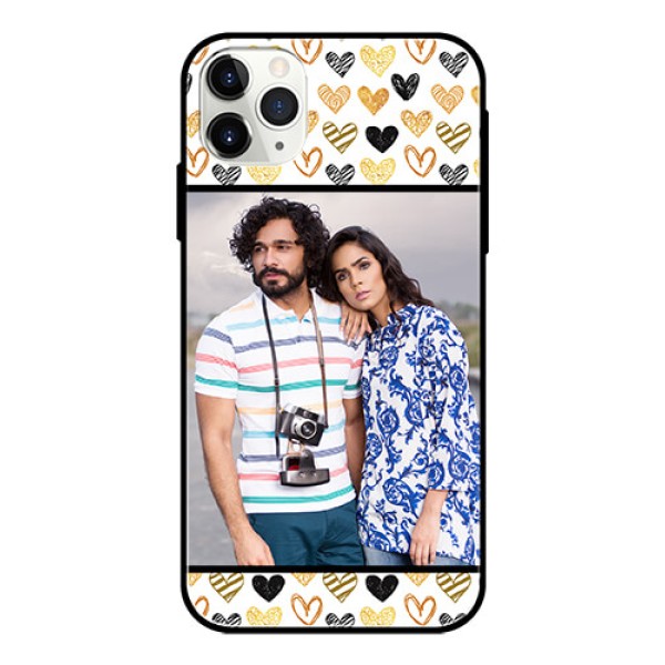 Apple iPhone 11 Pro Max Photo Printing on Glass Case  - Love Symbol Design