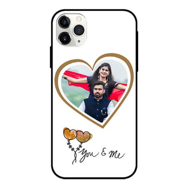 Apple iPhone 11 Pro Max Custom Glass Mobile Case  - You & Me Design