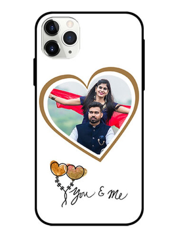 Custom Apple iPhone 11 Pro Max Custom Glass Mobile Case  - You & Me Design