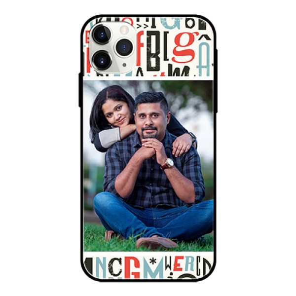 Apple iPhone 11 Pro Max Personalized Glass Phone Case - Alphabet Design Apple iPhone 11 Pro Max Personalized Glass Phone Case - Alphabet Design