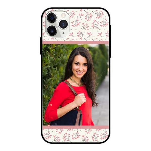 Apple iPhone 11 Pro Max Custom Glass Phone Case  - Premium Floral Design