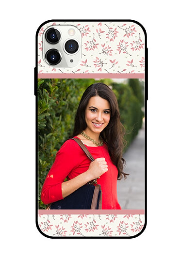 Apple iPhone 11 Pro Max Custom Glass Phone Case  - Premium Floral Design