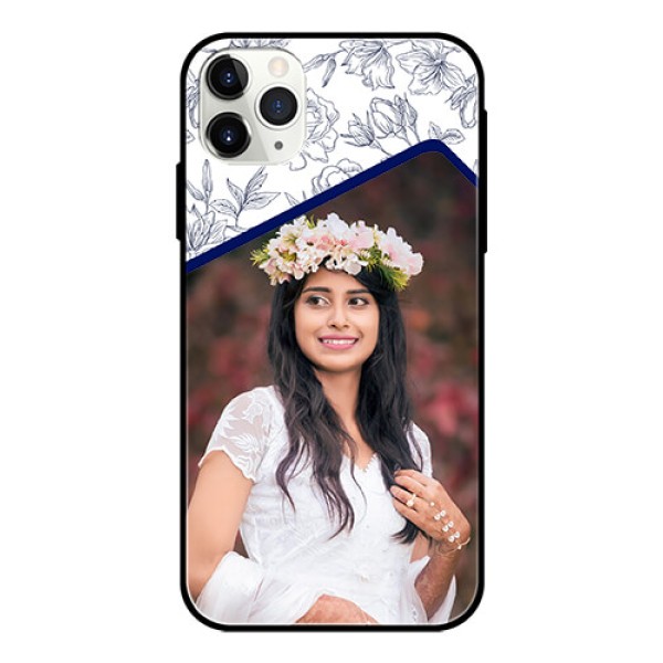 Apple iPhone 11 Pro Max Personalized Glass Phone Case - Premium Floral Design Apple iPhone 11 Pro Max Personalized Glass Phone Case - Premium Floral Design