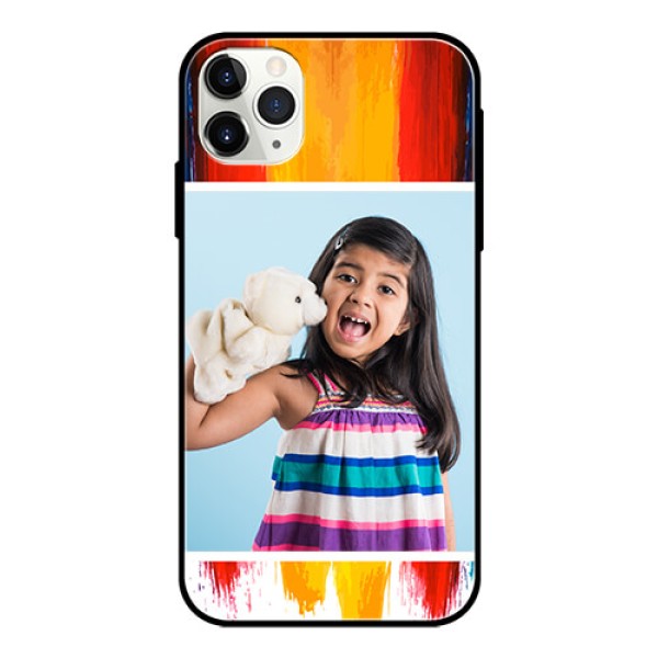 Apple iPhone 11 Pro Max Personalized Glass Phone Case - Multi Color Design Apple iPhone 11 Pro Max Personalized Glass Phone Case - Multi Color Design