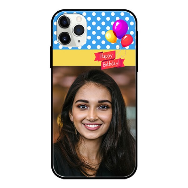 Apple iPhone 11 Pro Max Custom Glass Mobile Case - Happy Birthday Design Apple iPhone 11 Pro Max Custom Glass Mobile Case - Happy Birthday Design