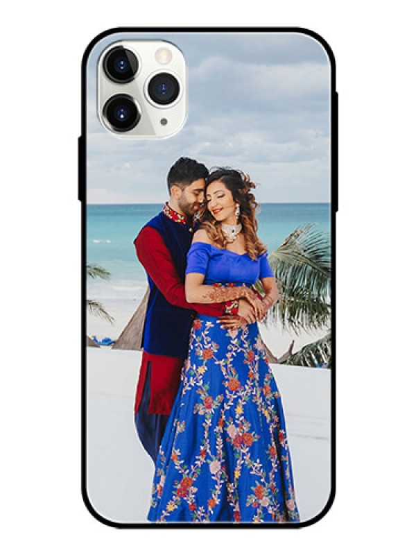 Custom Apple iPhone 11 Pro Max Photo Printing on Glass Case  - Upload Full Picture Design