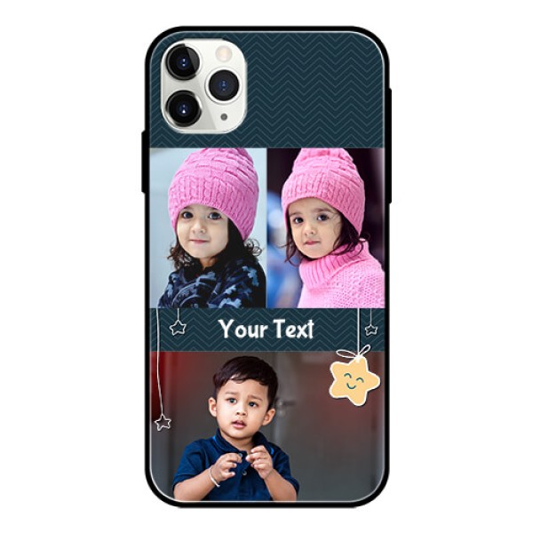 Apple iPhone 11 Pro Max Custom Glass Mobile Case - Hanging Stars Design Apple iPhone 11 Pro Max Custom Glass Mobile Case - Hanging Stars Design