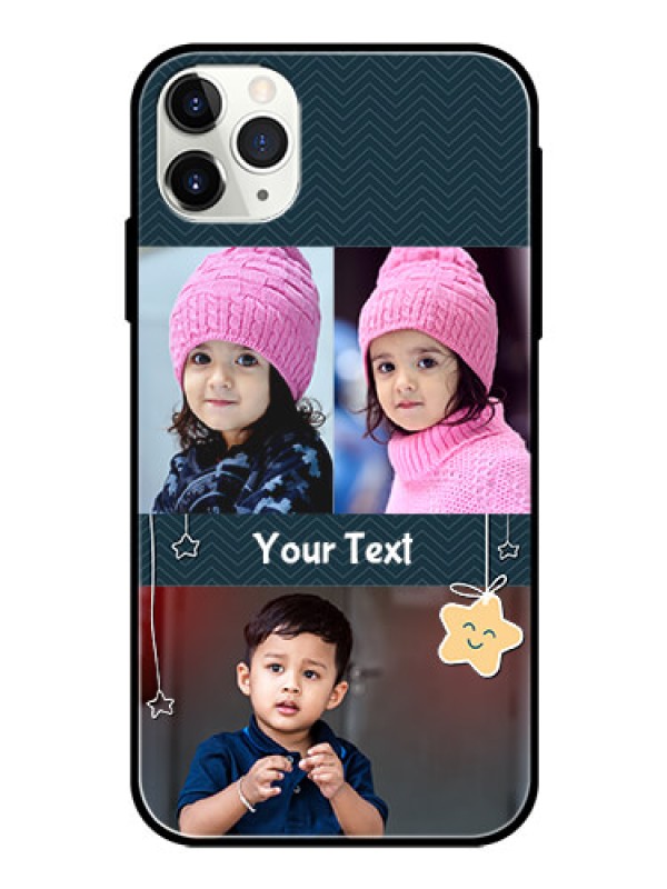 Custom Apple iPhone 11 Pro Max Custom Glass Mobile Case  - Hanging Stars Design