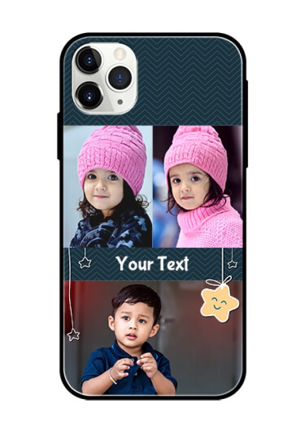 Apple iPhone 11 Pro Max Custom Glass Mobile Case  - Hanging Stars Design