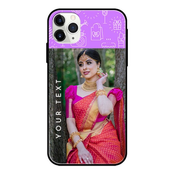 Apple iPhone 11 Pro Max Custom Glass Mobile Case - Birthday Icons Design Apple iPhone 11 Pro Max Custom Glass Mobile Case - Birthday Icons Design