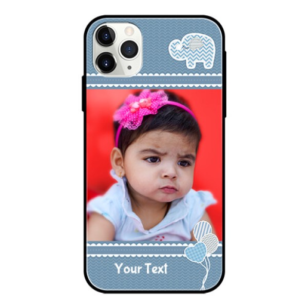 Apple iPhone 11 Pro Max Photo Printing on Glass Case - with Kids Pattern Design Apple iPhone 11 Pro Max Photo Printing on Glass Case - with Kids Pattern Design