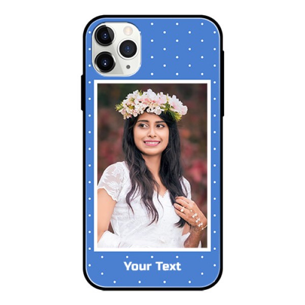 Apple iPhone 11 Pro Max Photo Printing on Glass Case  - Polka dots design