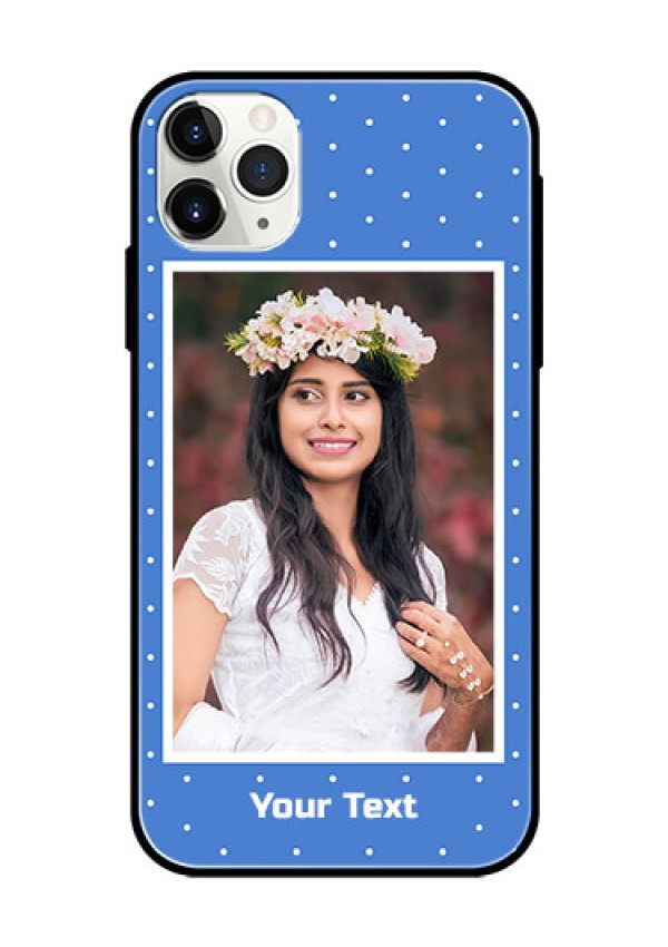 Apple iPhone 11 Pro Max Photo Printing on Glass Case  - Polka dots design
