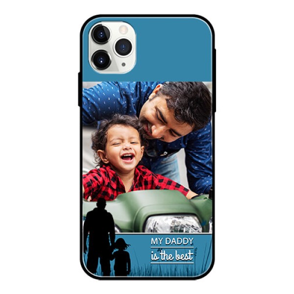 Apple iPhone 11 Pro Max Custom Glass Mobile Case  - Best dad design 