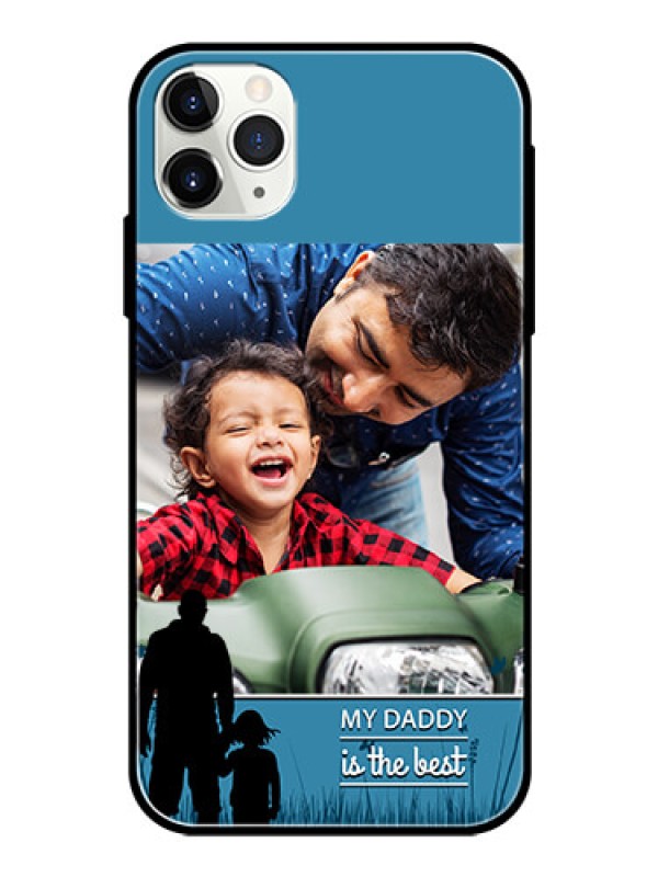 Custom Apple iPhone 11 Pro Max Custom Glass Mobile Case  - Best dad design 